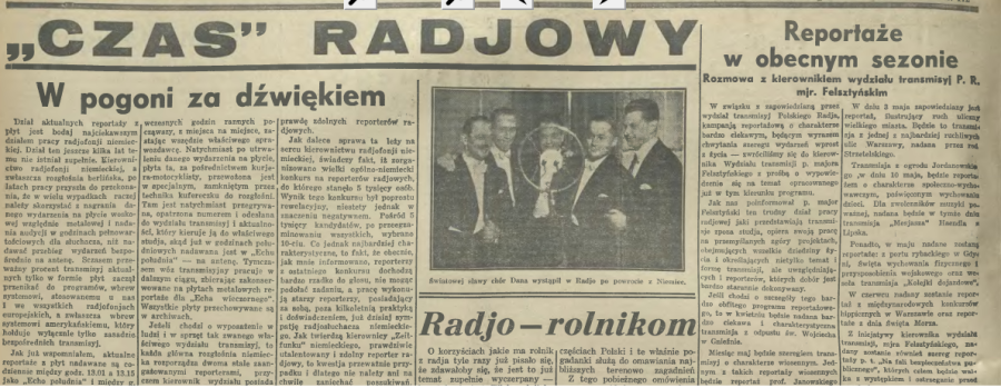 Czas 1935 - radio