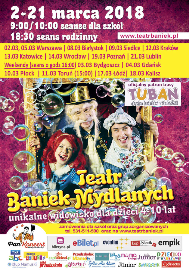 Teatr Baniek Mydlanych - plakat