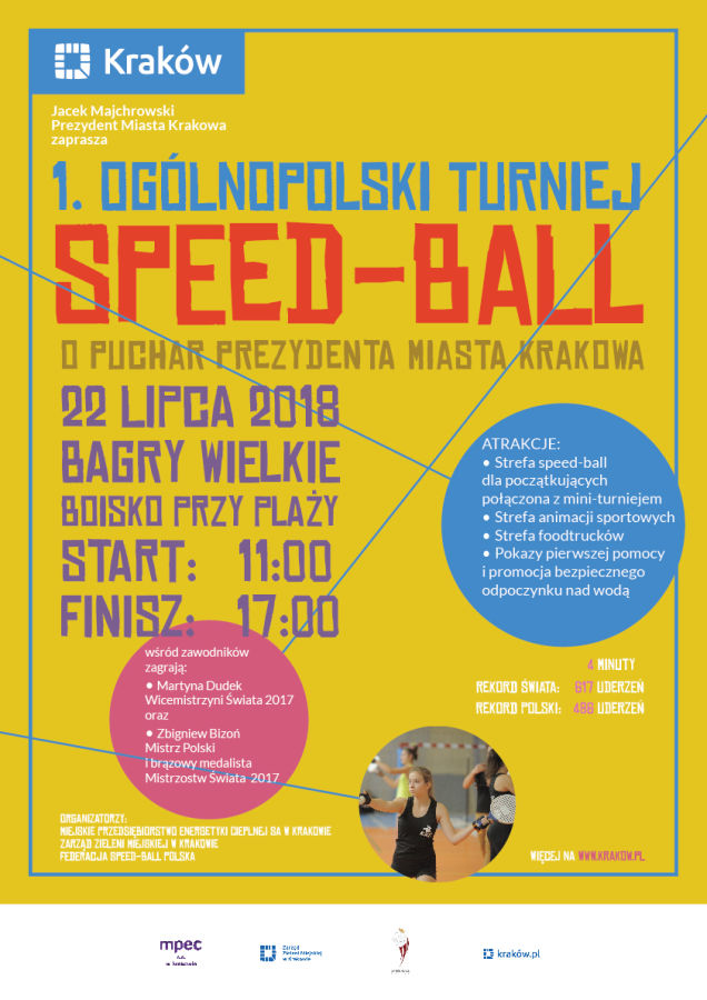 Turniej speed-balla - plakat