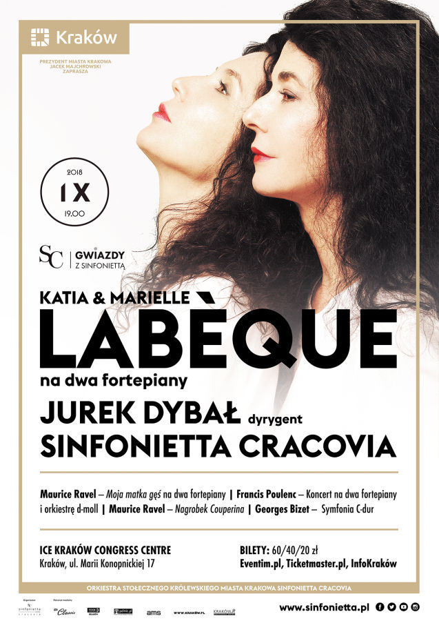 Sinfonietta Cracovia - Katia i Marielle Labeque - plakat