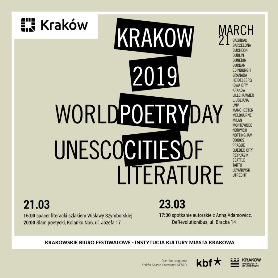 Światowy Dzień Poezji w Krakowie