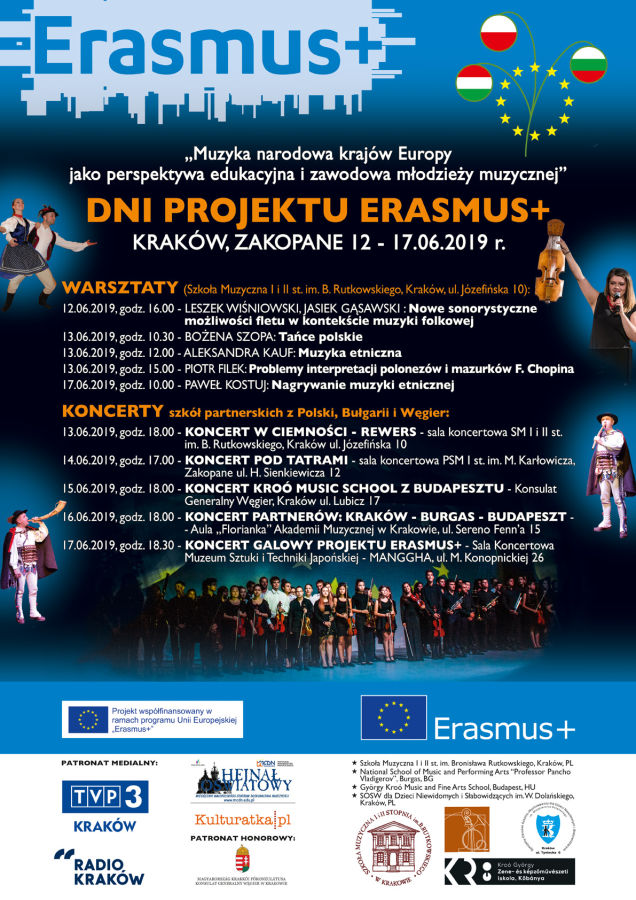 Erasmus muzyka narodowa plakat