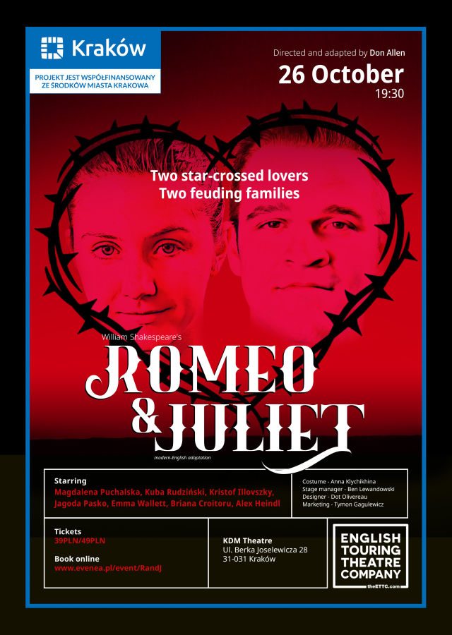 Romeo i Julia the ETTC - plakat