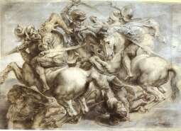 Bitwa pod Anghiari - da Vinci - kopia Rubensa