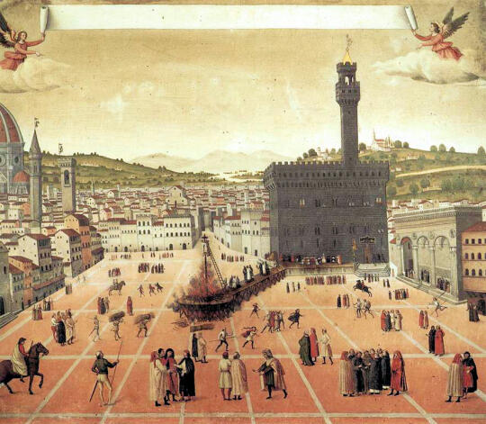 Egzekucja Savonaroli przed Palazzo Vecchio