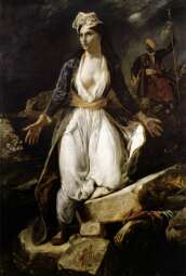 Grecja na ruinach Missolongi - E. Delacroix
