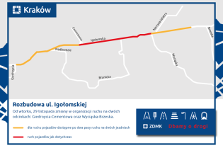 Ulica Igołomska częściowo otwarta dla ruchu