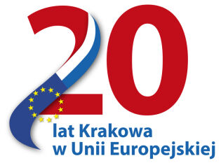 grafika przedstawia logo obchodów 20-lecia w UE