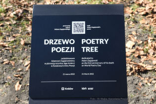 drzewo poezji. Fot. Wiesław Majka / Kancelaria Prezydenta Miasta Krakowa