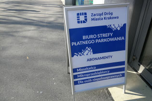 Biuro Strefy Płatnego Parkowania. Fot. Zarząd Dróg Miasta Krakowa