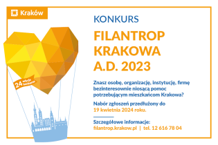 Filantrop Krakowa A.D. 2023. Fot. Wydział Polityki Społecznej i Zdrowia