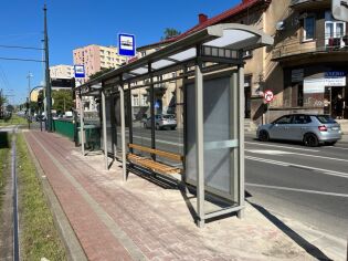 Wiata na przystanku Wesele. Fot. Zarząd Transportu Publicznego w Krakowie