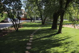 Park kieszonkowy w Łagiewnikach przy placu Łagiewnickim