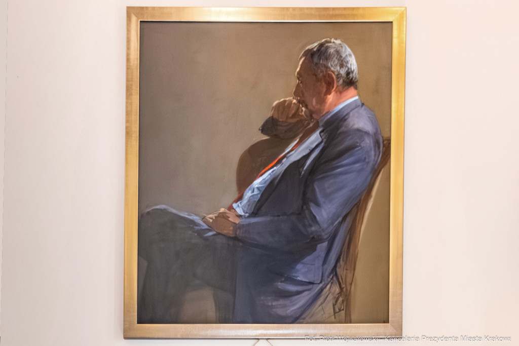 portret, Majchrowski, zawieszenie, portrety prezydentów, Sala Kupiecka, galeria prezydencka  Autor: P. Wojnarowski