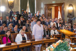 umk_9927.jpg-sesja, pierwsza, Rada Miasta Krakowa, IX kadencja, ślubowanie, radni, rajcy