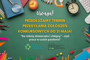 Przedłużenie terminu naboru w konkursie dla dzieci, młodzieży i dorosłych!