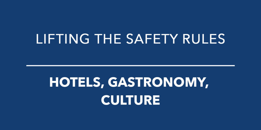 In May, hotels, museums and restaurants will be able to welcome back guests
