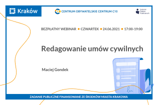 Redagowanie umów cywilnych – bezpłatny webinar