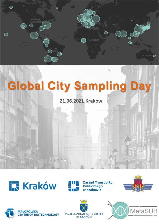 Global City Sampling Day 2021, czyli mikrobiologiczny „odcisk palca” Krakowa