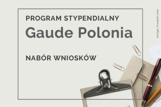 Konkurs o stypendia z programu Gaude Polonia na 2022 rok