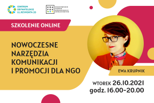 Nowoczesne narzędzia komunikacji i promocji dla NGO – szkolenie online