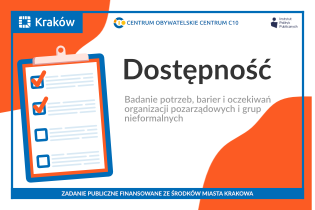 Badanie potrzeb, barier i oczekiwań NGO oraz grup nieformalnych w kwestii dostępności