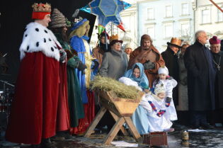 Der Umzug der Heiligen Drei Könige wird durch die Straßen von Krakau ziehen. Foto Pressematerialien