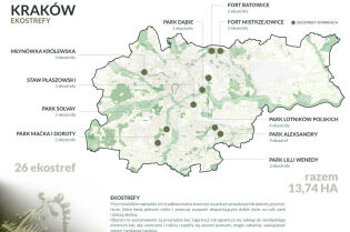 Z każdą godziną w Krakowie przybywa sześć nowych drzew Ekostrefy grafika