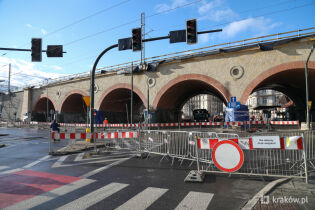 Sobota bez tramwajów na ulicy Grzegórzeckiej Przebudowywany wiadukt na ul. Grzegórzeckiej