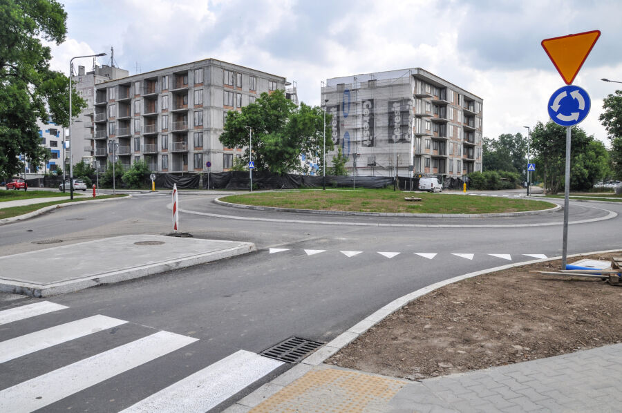 Budowa ronda na ul Centralnej dobiega końca Magiczny Kraków