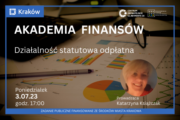 Bezpłatne szkolenie online pn. Działalność statutowa odpłatna