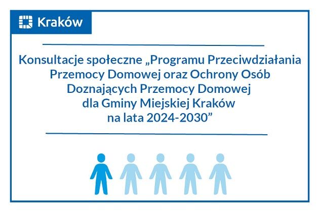 Konsultacje projektu Programu Przeciwdziałania Przemocy Domowej oraz Ochrony Osób Doznających Przemocy Domowej dla Gminy Miejskiej Kraków na lata 2024-2030