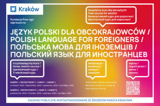 Ruszyły zapisy na bezpłatne kursy języka polskiego dla obcokrajowców w Krakowie! . Fot. Fundacja Fine