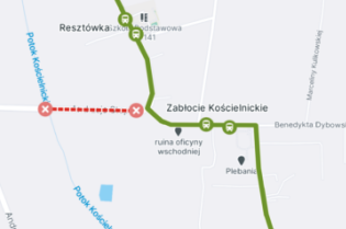 Roboty w Kościelnikach, tak pojadą linie 171 i 271 Zarząd Transportu Publicznego w Krakowie