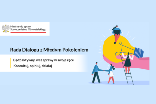 na zdjęciu widzimy żarówkę na dłoni o w jej pobliżu postaci działający wokół niej oraz informacje