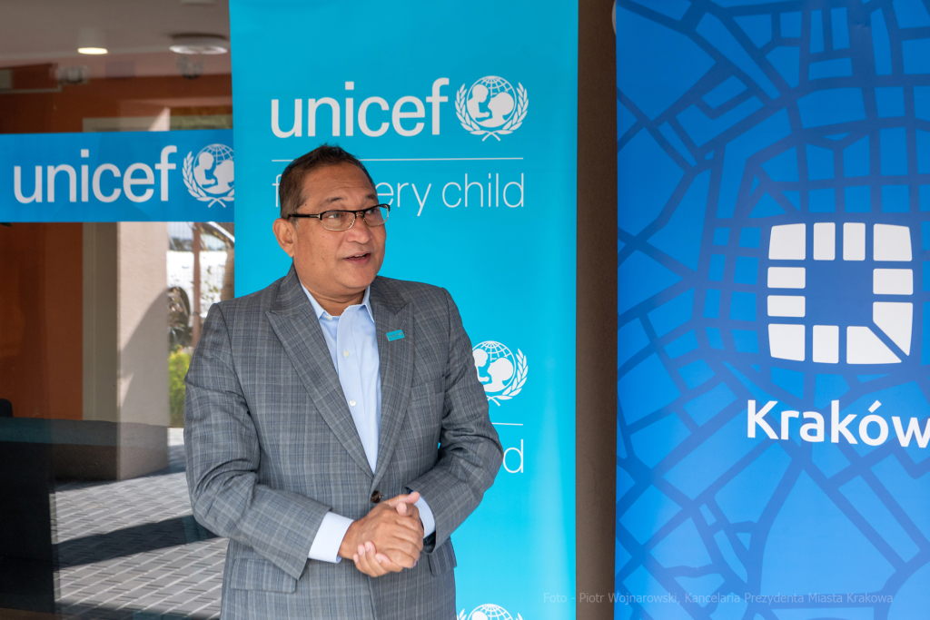 UNICEF, Majchrowski, wizyta, Topografów, 15, Radshed, Mustafa, Sarwar, Centrum Edukacyjno-Terapeuty  Autor: P. Wojnarowski