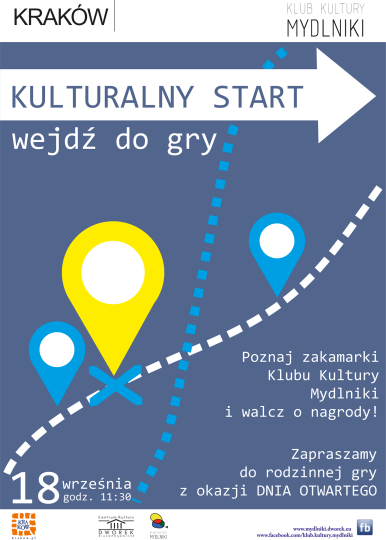 Klub Mydlniki, kulturalny start - plakat