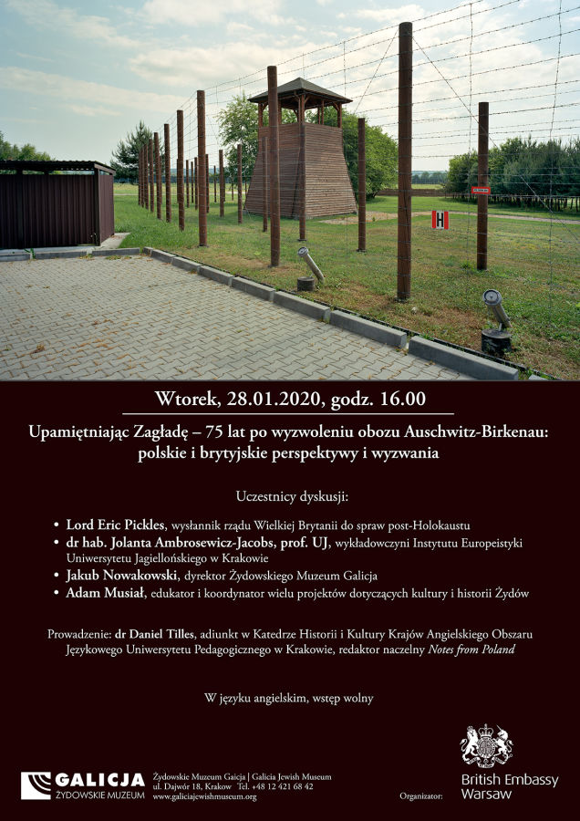 „Upamiętniając Zagładę. 75 lat po wyzwoleniu obozu Auschwitz-Birkenau: polskie i brytyjskie perspektywy i wyzwania” 