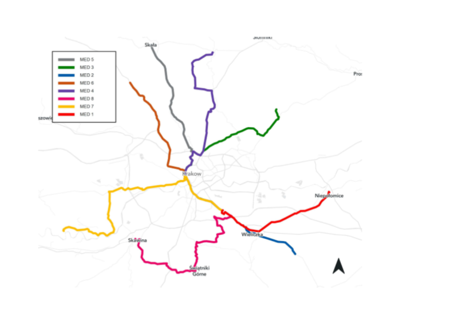 Transport personelu medycznego mapa