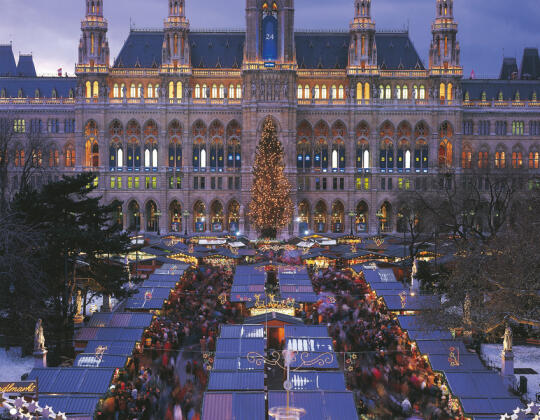 jarmark bożonarodzeniowy - Ratusz Wiedeński 