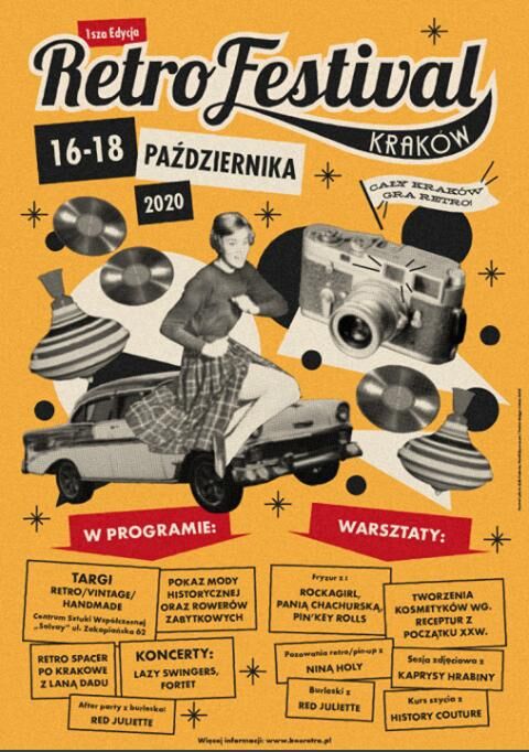 Retro Festival Kraków 2020 plakat