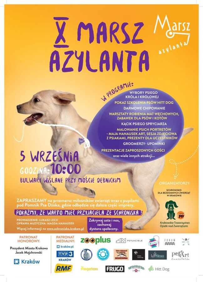 Marsz Azylantów 2020 psy