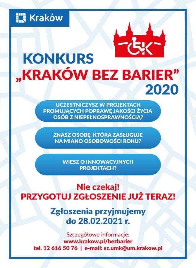 krakow bez barier 2020_plakat