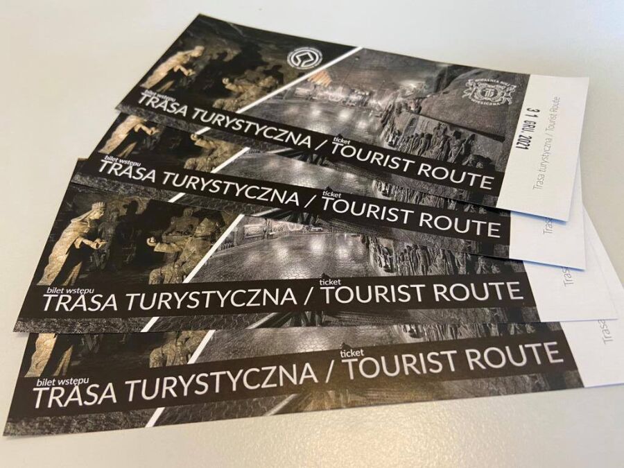 bilety - trasa turystyczna w Wieliczce