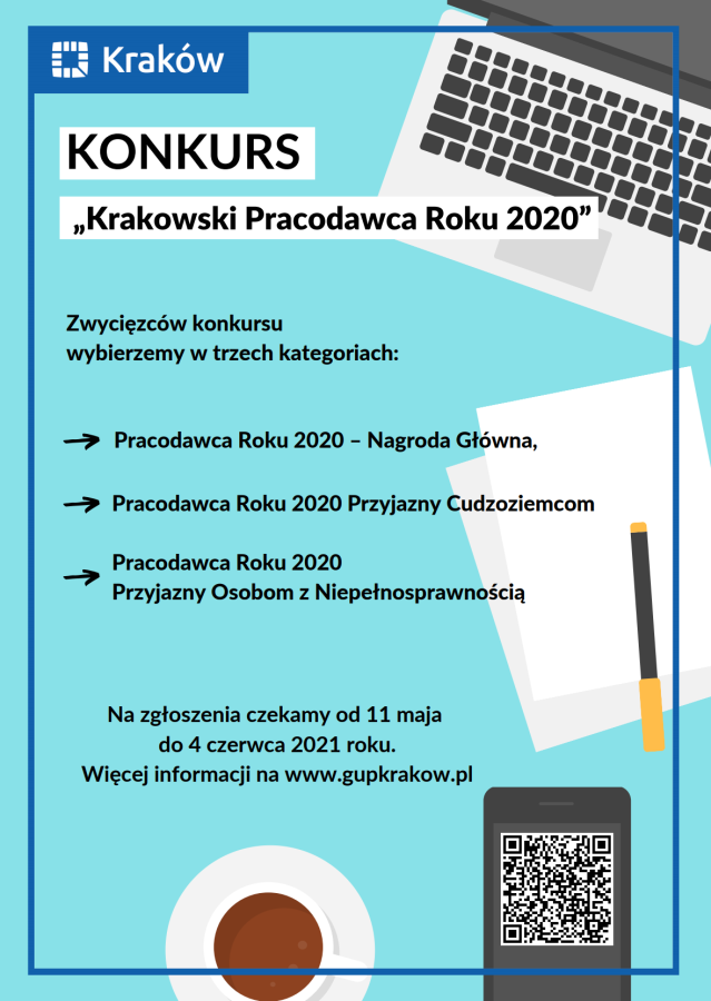 Krakowski Pracodawca Roku 2020 plakat