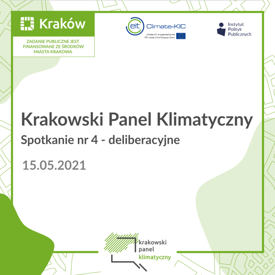 spotkanie deliberacyjne - krakowski panel klimatyczny