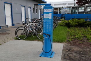 Stacja naprawy rowerów. 