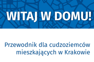 Okładka przewodnika dla cudzoziemców mieszkających w Krakowie.