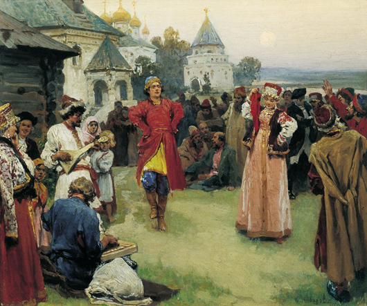 Obraz Kławdija Lebiediewa «Taniec», 1900