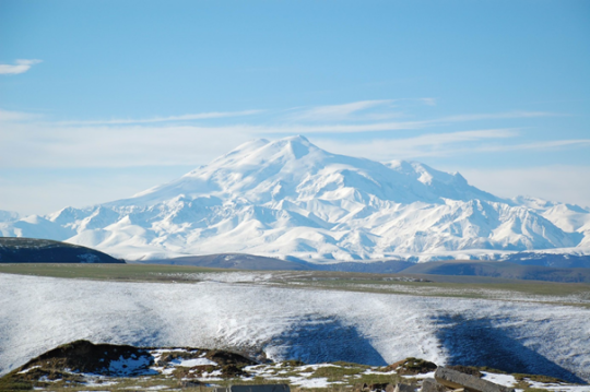 Widok na górę Elbrus